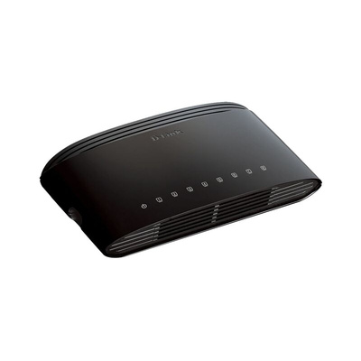 D-Link Ethernet Switch, Unmanaged 8 Port Ethernet Switch, EU