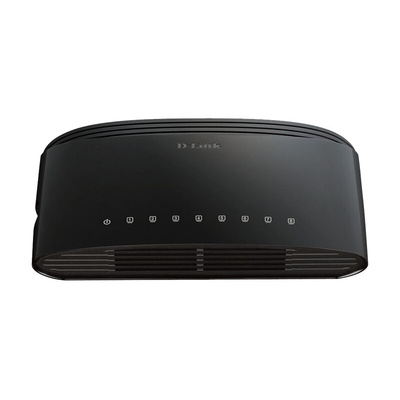 D-Link Ethernet Switch, Unmanaged 8 Port Ethernet Switch, EU