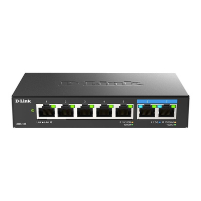D-Link Unmanaged 7 Port Network Switch EU