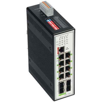 Wago Managed 8 Port Industrial Ethernet Switch RJ-45