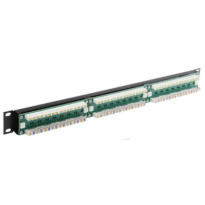 Brand-Rex GigaPlus Series Cat5e 24 Port RJ45 LSA Patch Panel UTP 1U Black