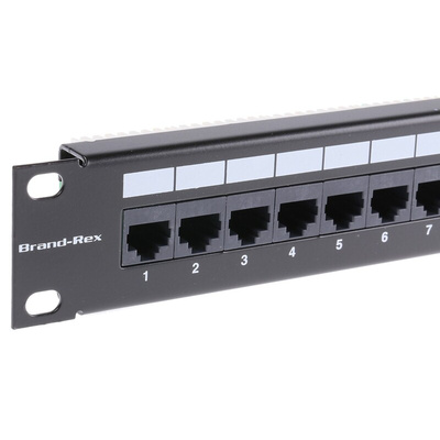 Brand-Rex GigaPlus Series Cat5e 24 Port RJ45 LSA Patch Panel UTP 1U Black