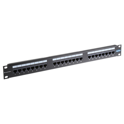 Brand-Rex GigaPlus Series Cat5e 24 Port RJ45 LSA Patch Panel UTP 1U Black