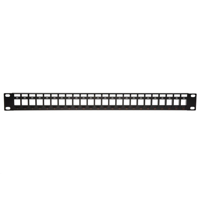 Roline Cat5, Cat6 24 Port RJ45 Keystone Patch Panel UTP Black