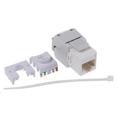 Roline Cat6 RJ45 Patch Panel Connector, UTP Shielding
