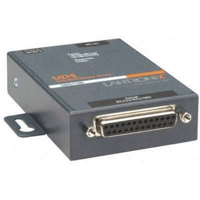 Lantronix Serial Device Server, 1 Ethernet Port, 1 Serial Port, RS232, RS422, RS485 Interface, 921.6kbit/s Baud Rate