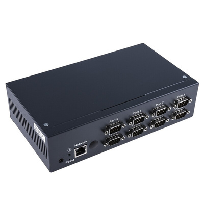 Brainboxes Serial Device Server, 1 Ethernet Port, 8 Serial Port, RS232 Interface, 1Mbit/s Baud Rate