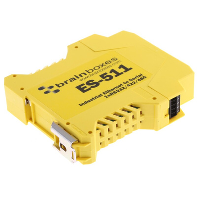 Brainboxes Serial Device Server, 1 Ethernet Port, 1 Serial Port, RS232, RS422, RS485 Interface, 1Mbit/s Baud Rate