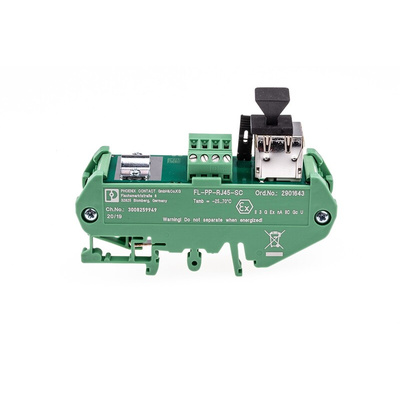 Phoenix Contact FL Series Cat5e RJ45 Patch Panel Green