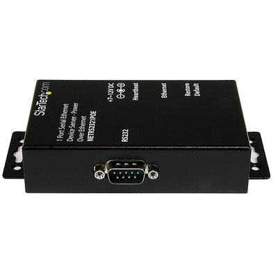 StarTech.com Serial Device Server, 1 Ethernet Port, 1 Serial Port, RS232 Interface