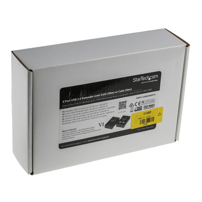 StarTech.com 4 Port USB 2.0 over CATx Extender, up to 50m Extension Distance