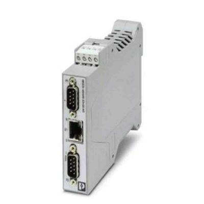 Phoenix Contact Serial Device Server, 1 Ethernet Port, 2 Serial Port, RS232, RS422, RS485 Interface