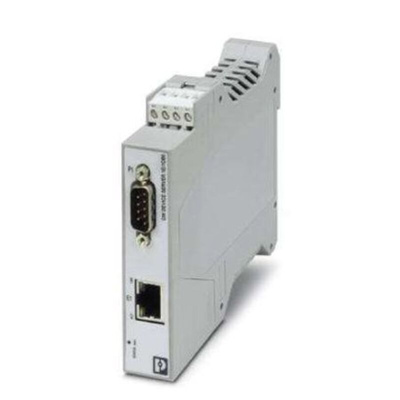 Phoenix Contact Serial Device Server, 1 Ethernet Port, 1 Serial Port, RS232, RS422, RS485 Interface, 115.2kbit/s Baud