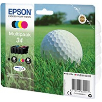 Epson C13T34664010 Black, Cyan, Magenta, Yellow Ink Cartridge