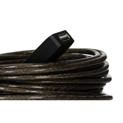 RS PRO 1 USB 2.0 USB Active Booster Cable, up to 10m Extension Distance