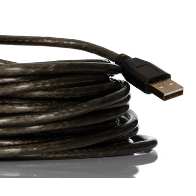 RS PRO 1 USB 2.0 USB Active Booster Cable, up to 10m Extension Distance