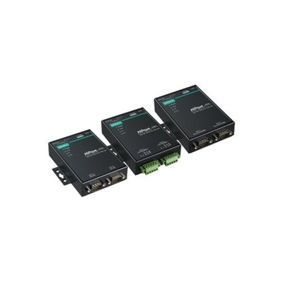 MOXA Device server, 2 Ethernet Port, 2 Serial Port, RS232 Interface, 921.6kbps Baud Rate