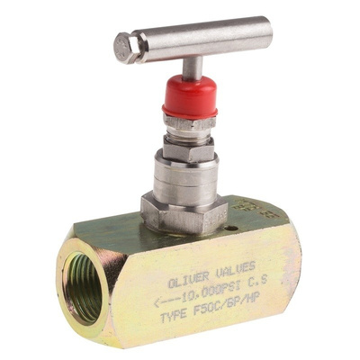 RS PRO Line Mounting Hydraulic Flow Control Valve, G 1/2, 700 bar