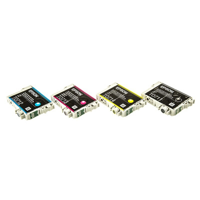 Epson T0715 Black, Cyan, Magenta, Yellow Ink Cartridge