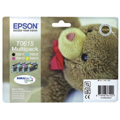 Epson T0615 Black, Cyan, Magenta, Yellow Ink Cartridge
