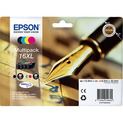 Epson 16XL Black, Cyan, Magenta, Yellow Ink Cartridge