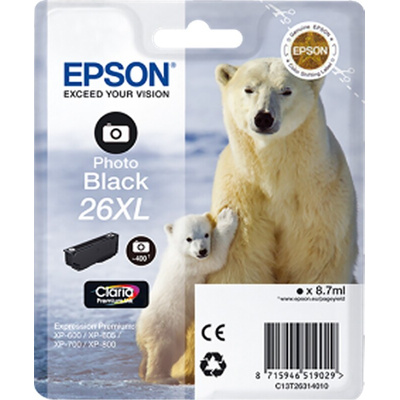 Epson 26XL Photo Black Ink Cartridge