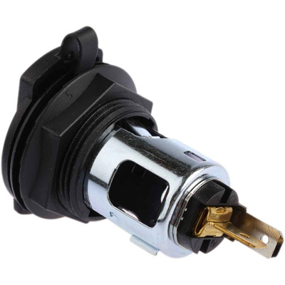 RS PRO Panel Mount, 15A Cigarette Lighter Socket