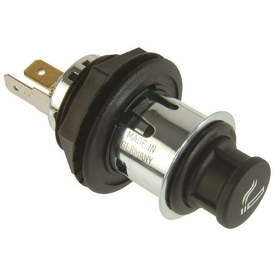 RS PRO Panel Mount Cigarette Lighter Socket