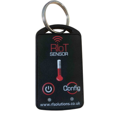 RF SolutionsRIOT-SENFOB-TEMP-8T1 2 Button Remote Control Fob, 868MHz