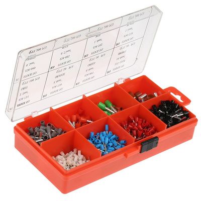RS PRO French Colour Coded Bootlace Ferrule Crimp terminal Kit