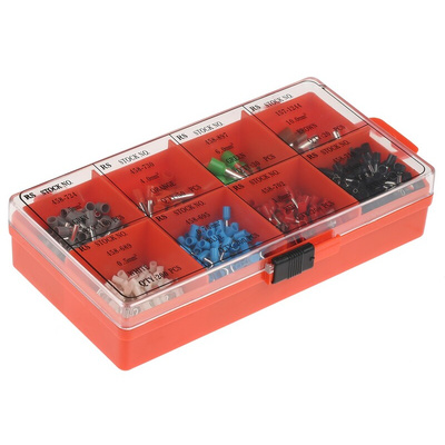 RS PRO French Colour Coded Bootlace Ferrule Crimp terminal Kit