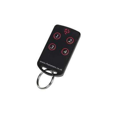 RF SolutionsFOBBER-4T4 4 Button Remote Control Fob, 433.92MHz