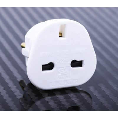 RS PRO UK to Europe Travel Adapter, Rated At 7.5A