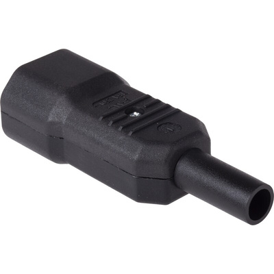 RS PRO C14 Cable Mount IEC Connector Male, 10A, 250 V