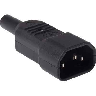 RS PRO C14 Cable Mount IEC Connector Male, 10A, 250 V