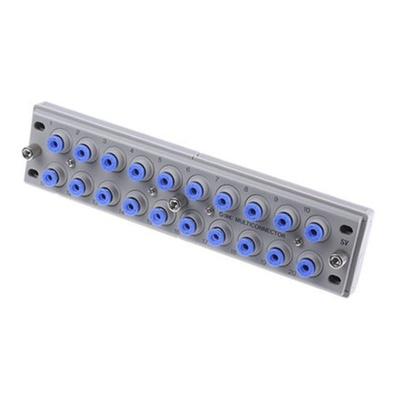 SMC Pneumatic Multi-Connector Tube Panel 20 x Push In 6 mm Inlet to 20 x , Push In 6 mm Outlet Ports