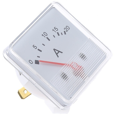 Moving iron ammeter,20A 48x48mm