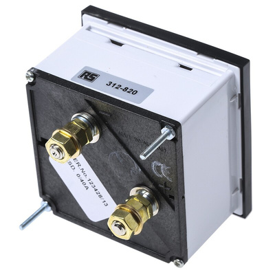 HOBUT D72SD Analogue Panel Ammeter 0/40A Direct Connected AC, 72mm x 72mm Moving Iron