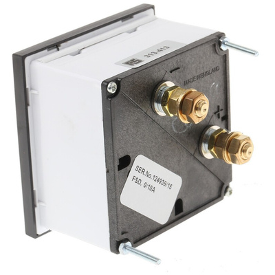 HOBUT D72SD Analogue Panel Ammeter 0/10A Direct Connected AC, 72mm x 72mm Moving Iron