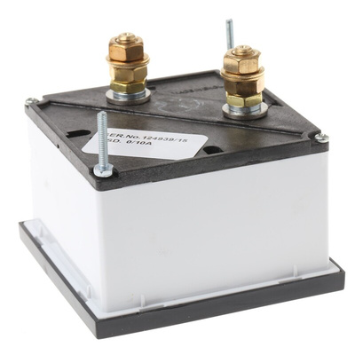 HOBUT D72SD Analogue Panel Ammeter 0/10A Direct Connected AC, 72mm x 72mm Moving Iron