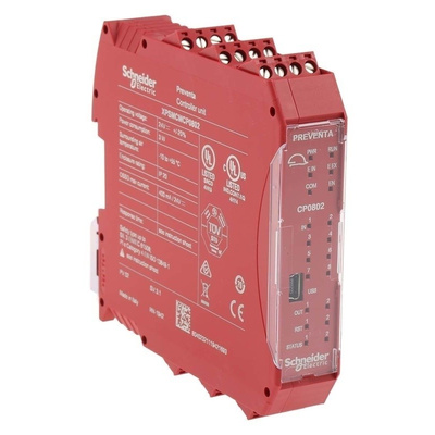 Schneider Electric Preventa XPSMCM Series Safety Controller, 8 Safety Inputs, 2 Safety Outputs, 24 V dc