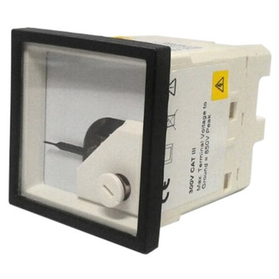 Sifam Tinsley Analogue Panel Ammeter 5A AC, 48mm x 48mm Moving Iron