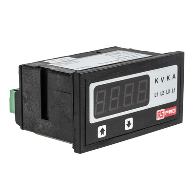 RS PRO Digital Ammeter AC, 43.5mm x 92mm, ±0.5% + 1 Digit