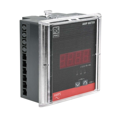 RS PRO Digital Panel Ammeter, 90mm x 90mm