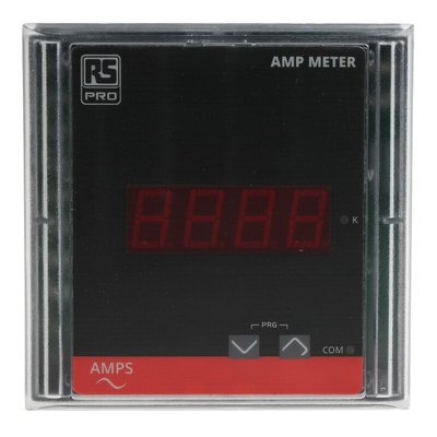RS PRO Digital Ammeter, 90mm x 90mm