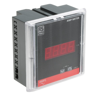 RS PRO Digital Ammeter, 90mm x 90mm