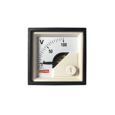 RS PRO Analogue Panel Ammeter DC, 45mm x 45mm, 1 % Moving Coil