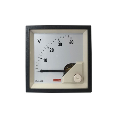 RS PRO Analogue Panel Ammeter DC, 68mm x 68mm, 1 % Moving Coil