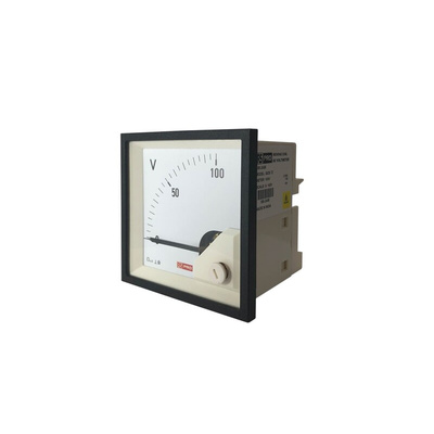 RS PRO Analogue Panel Ammeter DC, 68mm x 68mm, 1 % Moving Coil