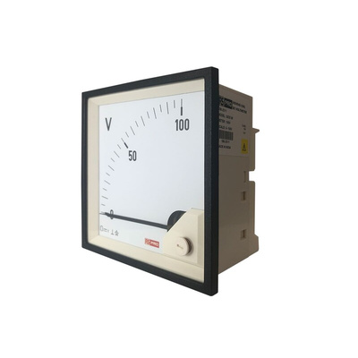 RS PRO Analogue Panel Ammeter DC, 92mm x 92mm, 1 % Moving Coil